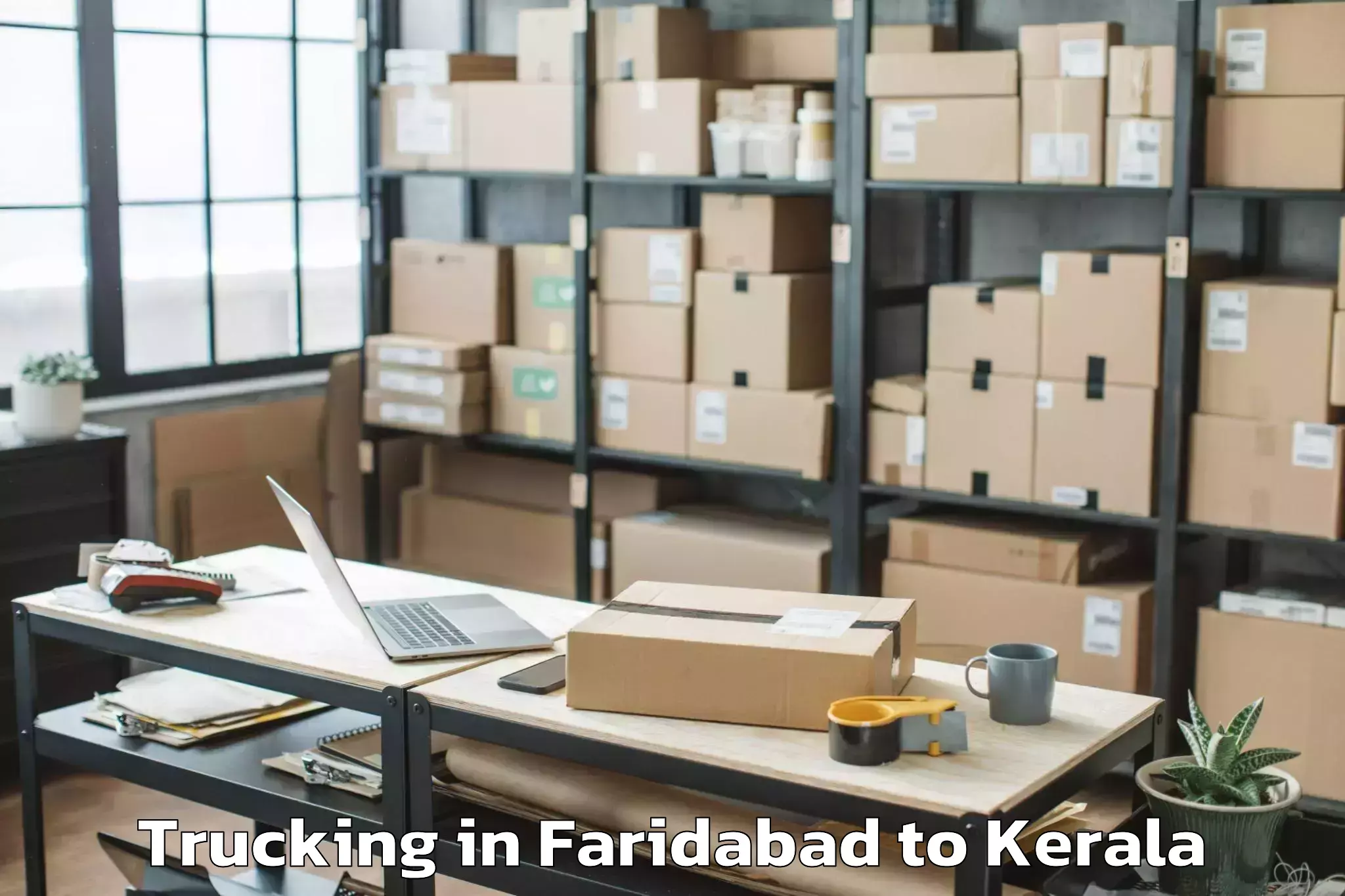 Get Faridabad to Paravur Tekkumbhagam Trucking